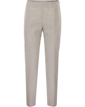 Pt Pantaloni Pt Torino Gioia High-Waist Skinny Trousers - Grey