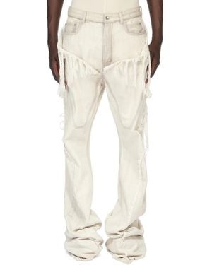 Rick Owens Slivered Bootcut Jeans - Natural
