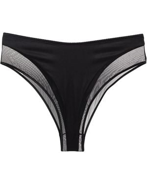Dolce & Gabbana High-Waisted Minimalist Solid Underwear - Black