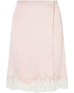 Stella McCartney Lace-Trimmed Wrap Skirt - Pink