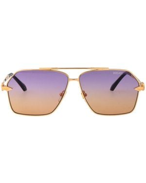 Versace Geometric-Frame Sunglasses - Purple