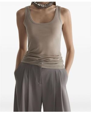Mugler Crew Neck Vest - Grey