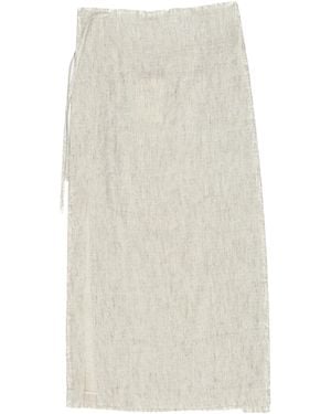 The Row Tie-Waist Skirt - White