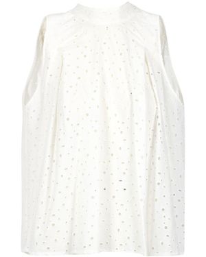Semicouture Sleeveless Blouse - White