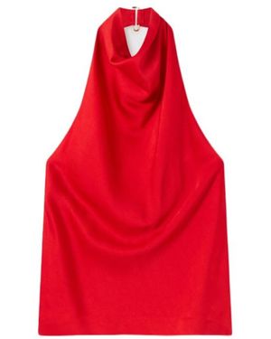 Stella McCartney Sleeveless Halterneck Top - Red