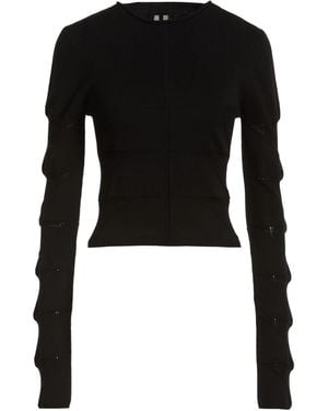 Rick Owens Minimalist Long-Sleeve Knit Top - Black