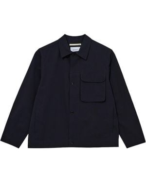 Norse Projects Collared Casual Jacket - Blue
