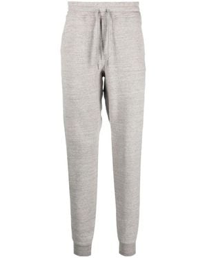 Tom Ford Drawstring-Waist Cotton Track Pants - Gray
