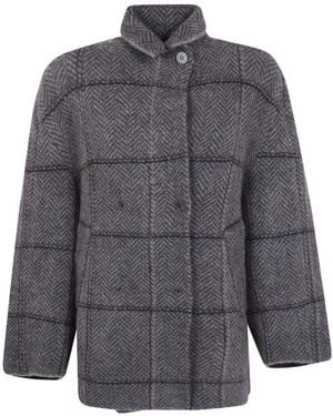 Boboutic Double Breasted Jacket - Grey