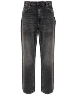 AllSaints Wash Straight Leg Jeans - Gray