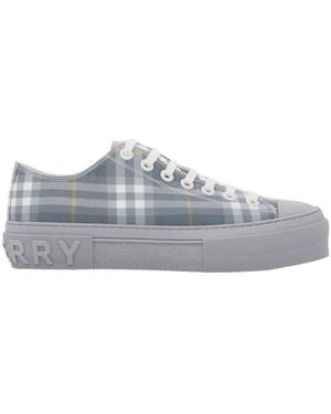 Burberry Vintage Check Low-Top Sneakers - Gray