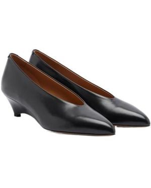 Jil Sander Arc Leather Court Shoes - Brown