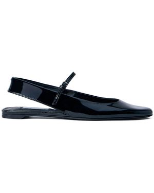 TOTEME Slingback Leather Court Shoes - Blue