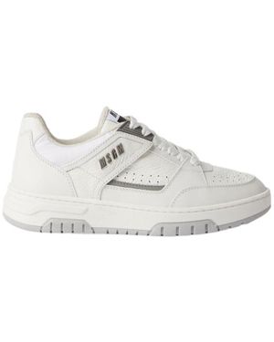 MSGM Round-Head Sneakers - White