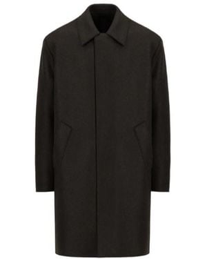 Harris Wharf London Single-Breasted Coat - Black