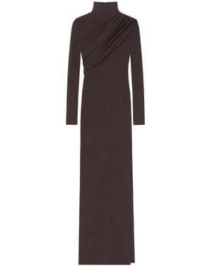Courreges Twist-Detail Jersey Maxi Dress - Purple
