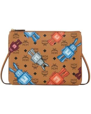 MCM Aren Crossbody Pouch - Blue