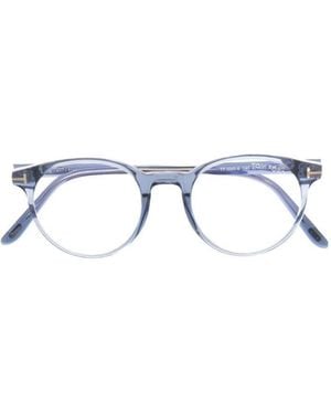 Tom Ford Eyewear Round Frame Glasses - Metallic
