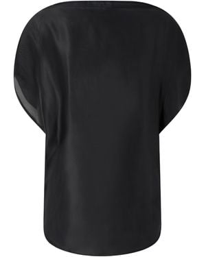 KHAITE Poppi Satin Blouse - Black