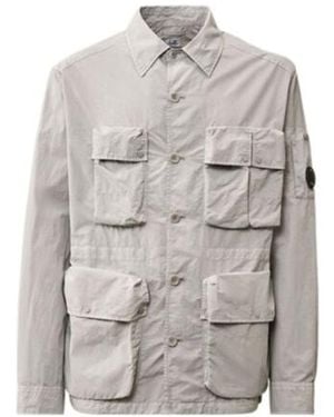 C.P. Company Lens-Detail Shirt Jacket - Grey