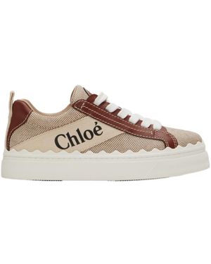 Chloé Woody Low-Top Trainers - Brown