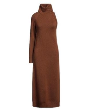 Max Mara One Shoulder Dress - Brown