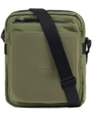 Stone Island Zip-Fastening Cross Body Bag - Green