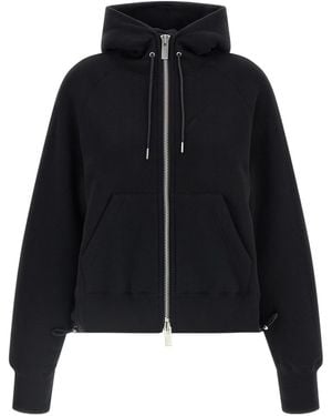 Sacai Cotton Hoodie - Black