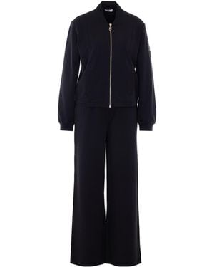 Liu Jo Logo Detail Zip-Up Jumpsuit - Blue