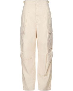 Isabel Marant Solid-Colored Cargo Pants - Natural