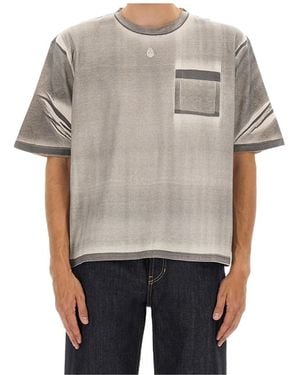 McQueen Pocket Washed T-Shirt - Gray