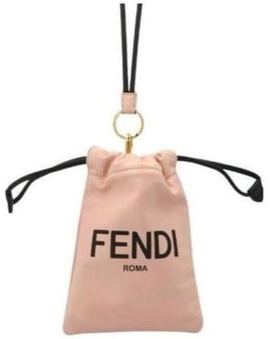 Fendi Roma Drawstring Bucket Bag - Pink