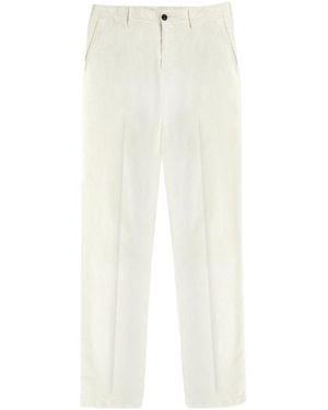 Incotex Slim-Fit Corduroy Trousers - White