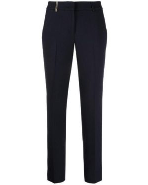 Peserico Double Technical Fabric Trousers - Blue