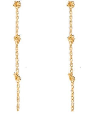 Jil Sander Embellished Earrings - White