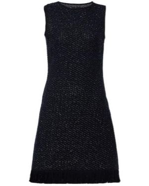 Oscar de la Renta Tweed Mini Dress - Black
