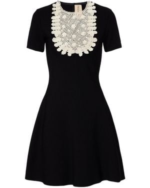 Valentino Crochet Minidress - Black