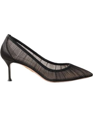 Aquazzura Pointed Toe Pumps - Gray