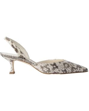 Manolo Blahnik Pattern High Heels - White