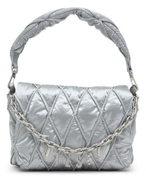 DIESEL Charm D Padded Shoulder Bag - Grey