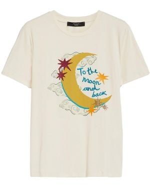 Weekend by Maxmara T-Shirt With Round Neck And Short Sleeves - White