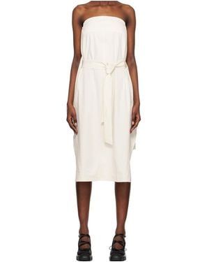RECTO. Strapless Midi Dress - Natural