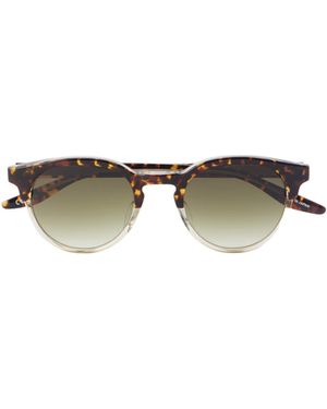 Barton Perreira Round Twotone Sunglasses - Multicolour
