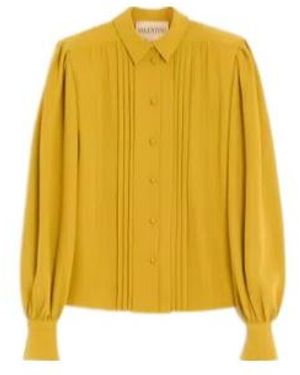 Valentino Cady Couture Button-Up Shirt - Yellow