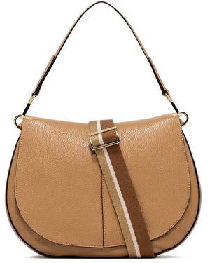 Gianni Chiarini Flap Shoulder Bag - Natural