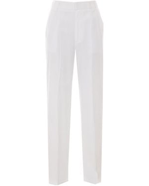 Dondup Tailored Wide-Leg Pants - White