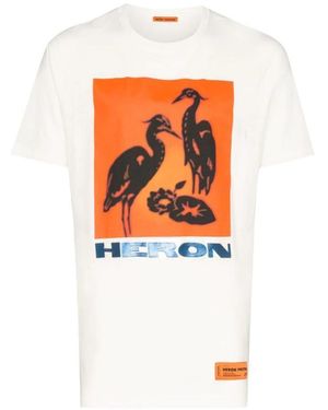 Heron Preston Logo Logo Printed T-Shirt - Orange