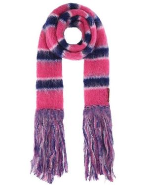Marni Striped Knitted Scarf - Pink