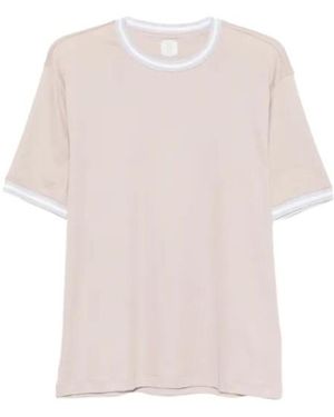 Eleventy Short Sleeves T-Shirt - Pink