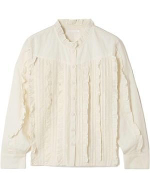 Mother Cotton-Voile Blouse - Natural